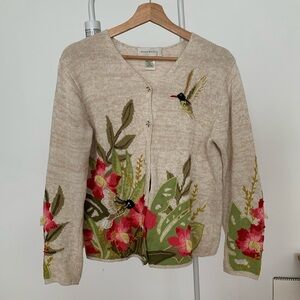 Vintage Susan Bristol Cardigan - Embroidery - Size M